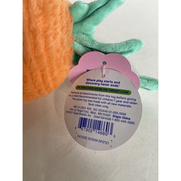 Giggle Scape Carrot Orange Vegetable Plush Stuffed Food Toy Target Exclusive NEW - Picture 5 of 6